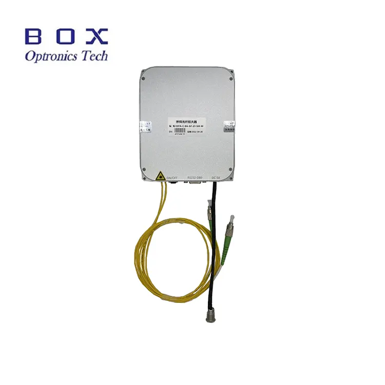 Amplificador em linha de fibra dopada com érbio banda C